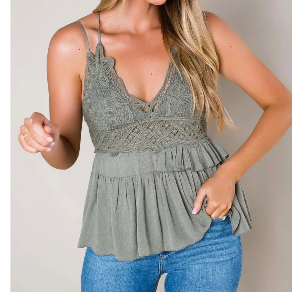 Brand new with tags, WHITE crochet top